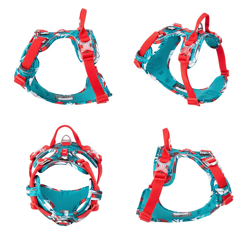 TRUELOVEB Explosion Proof Dog Harness Reflective Nylon Upgrade Version