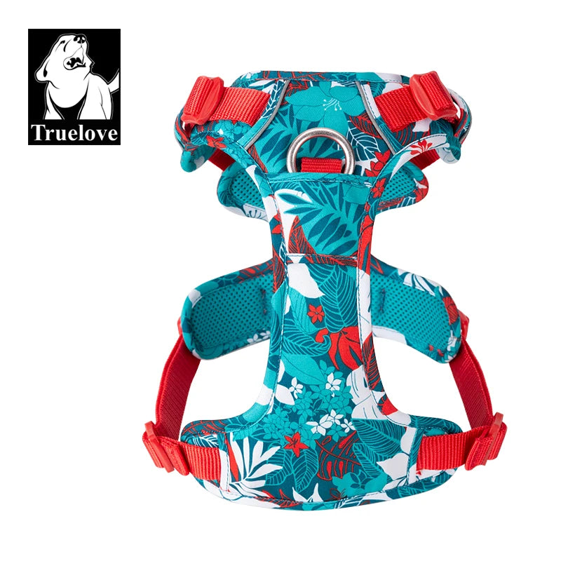 TRUELOVEB Explosion Proof Dog Harness Reflective Nylon Upgrade Version