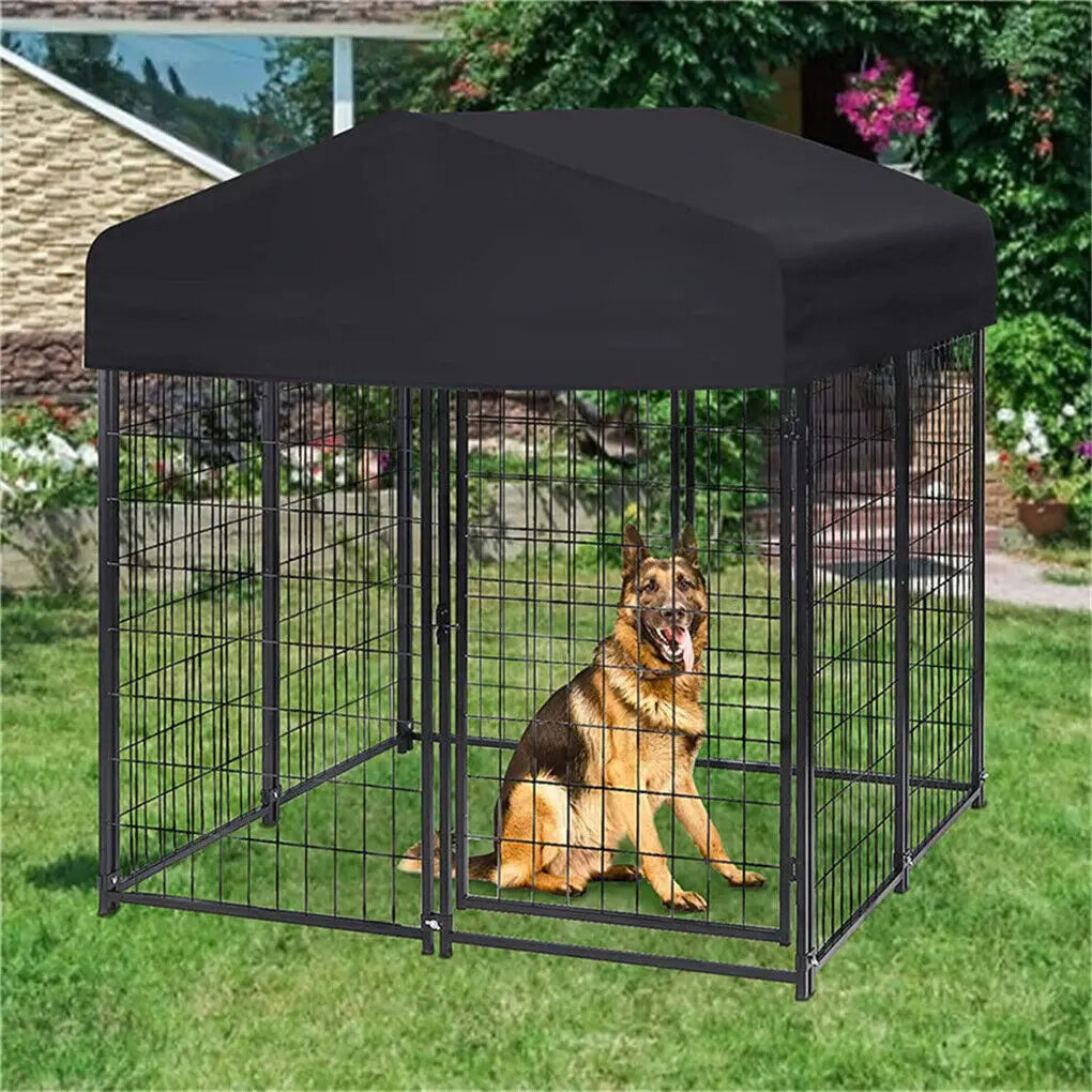 High-concerned Dog Cage Playpen With Roof