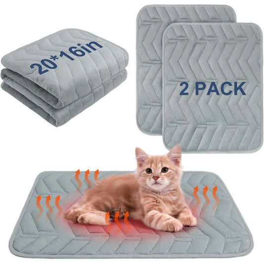 Self-Warming Pet Bed Mat for Cats and Dogs Indoor Outdoor