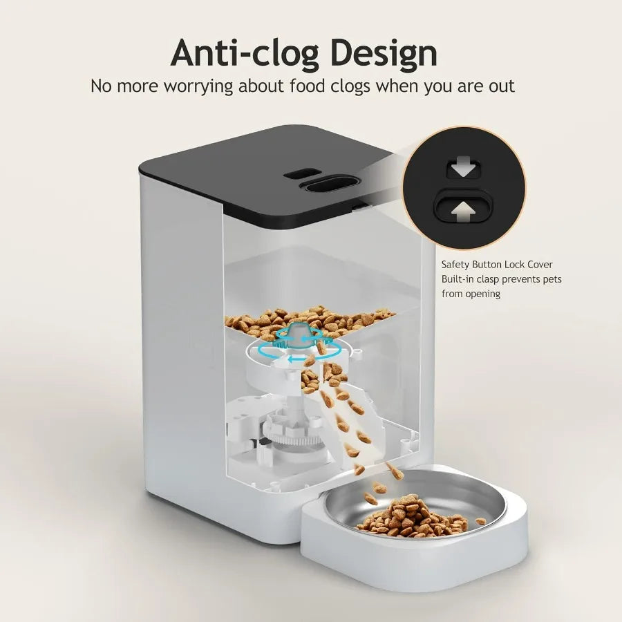 Hign-concerned Automatic Timed Pet Feeder With Programmable Portion Control