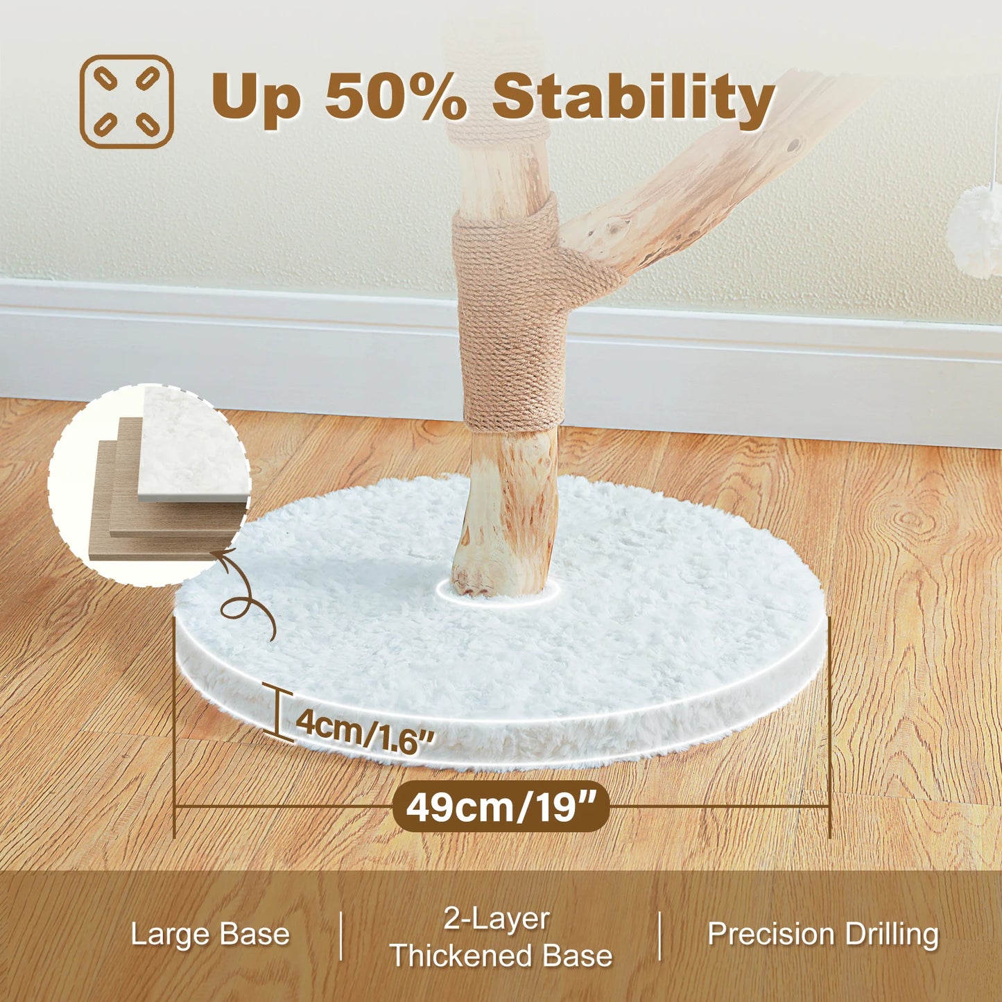 PAWZ Road Flower Cat Tree with Perches Scratching Post