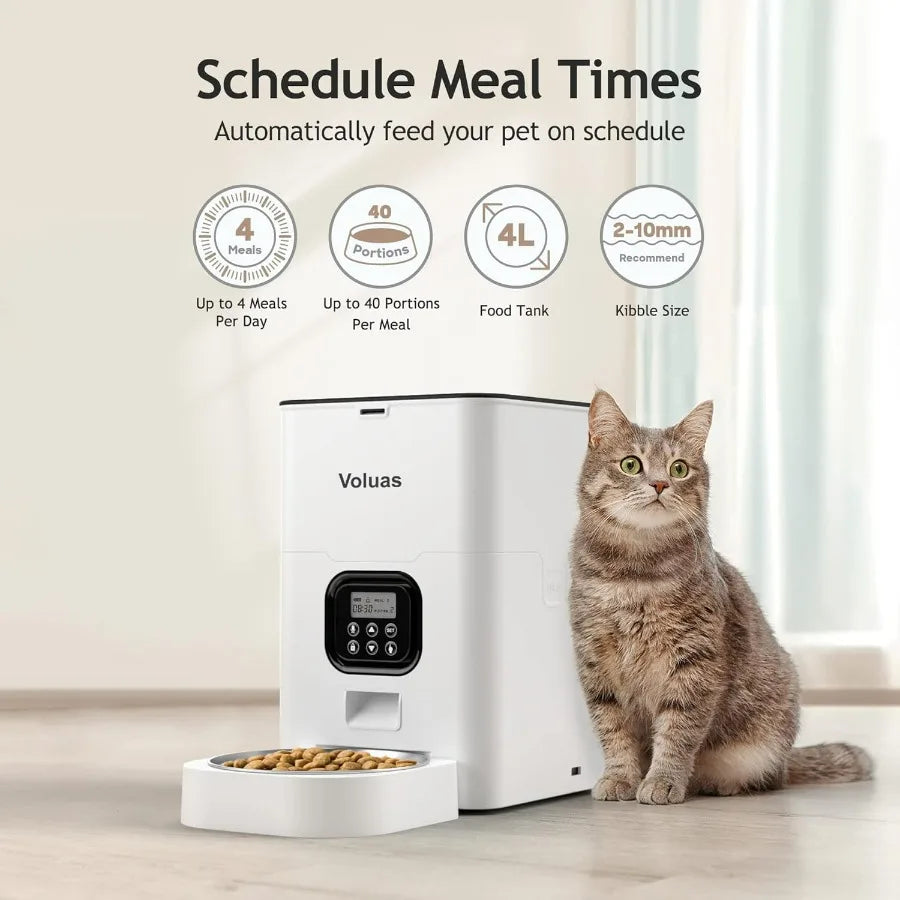 Hign-concerned Automatic Timed Pet Feeder With Programmable Portion Control