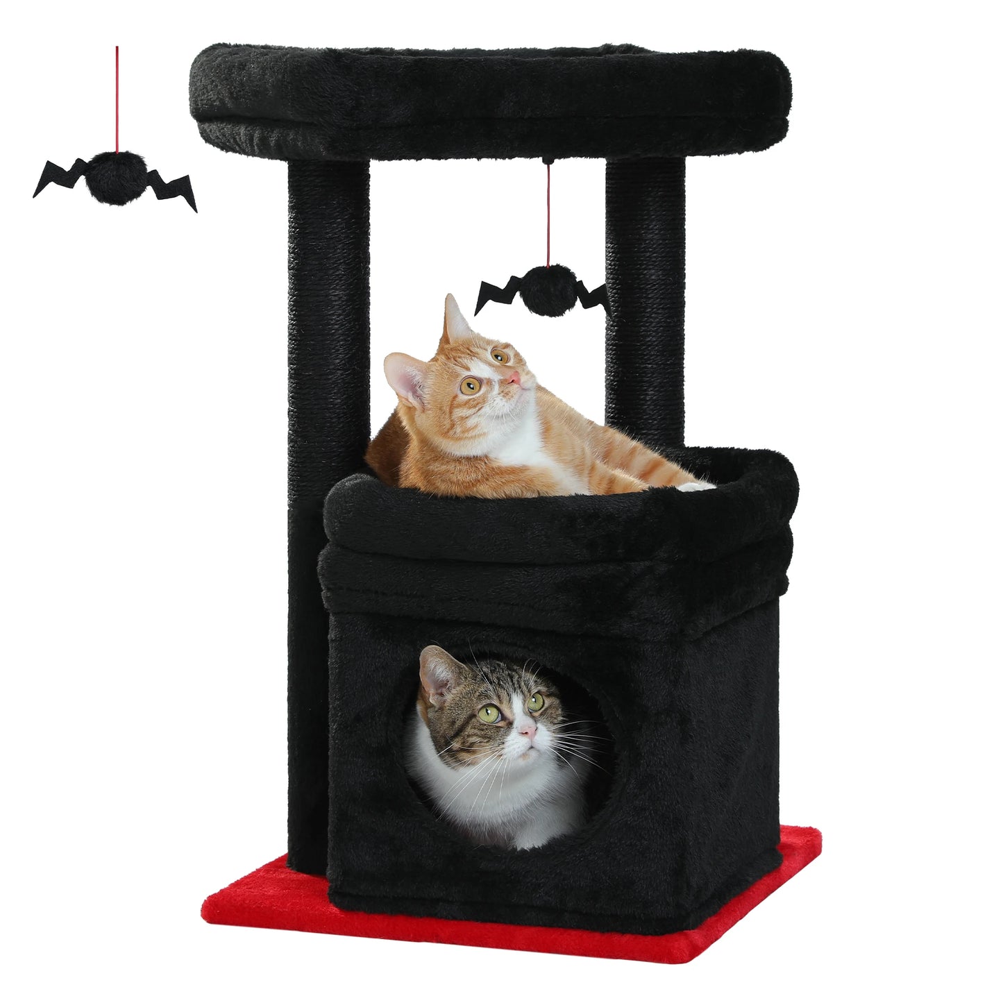 PEQULTICN Cat Tree Tower With Cozy Condo And Top Perch