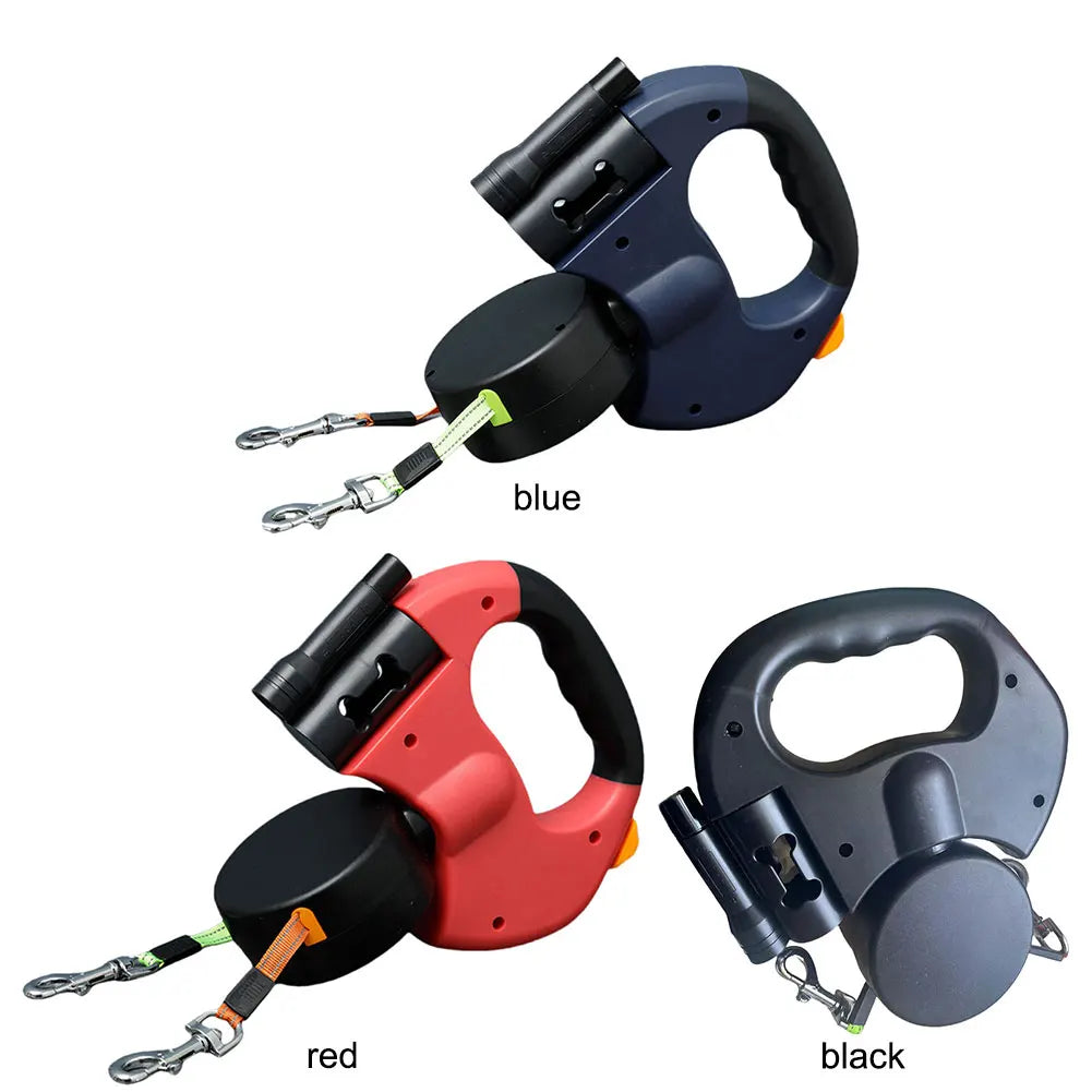 Alloet Double Headed Retractable Pet Leash for Dogs