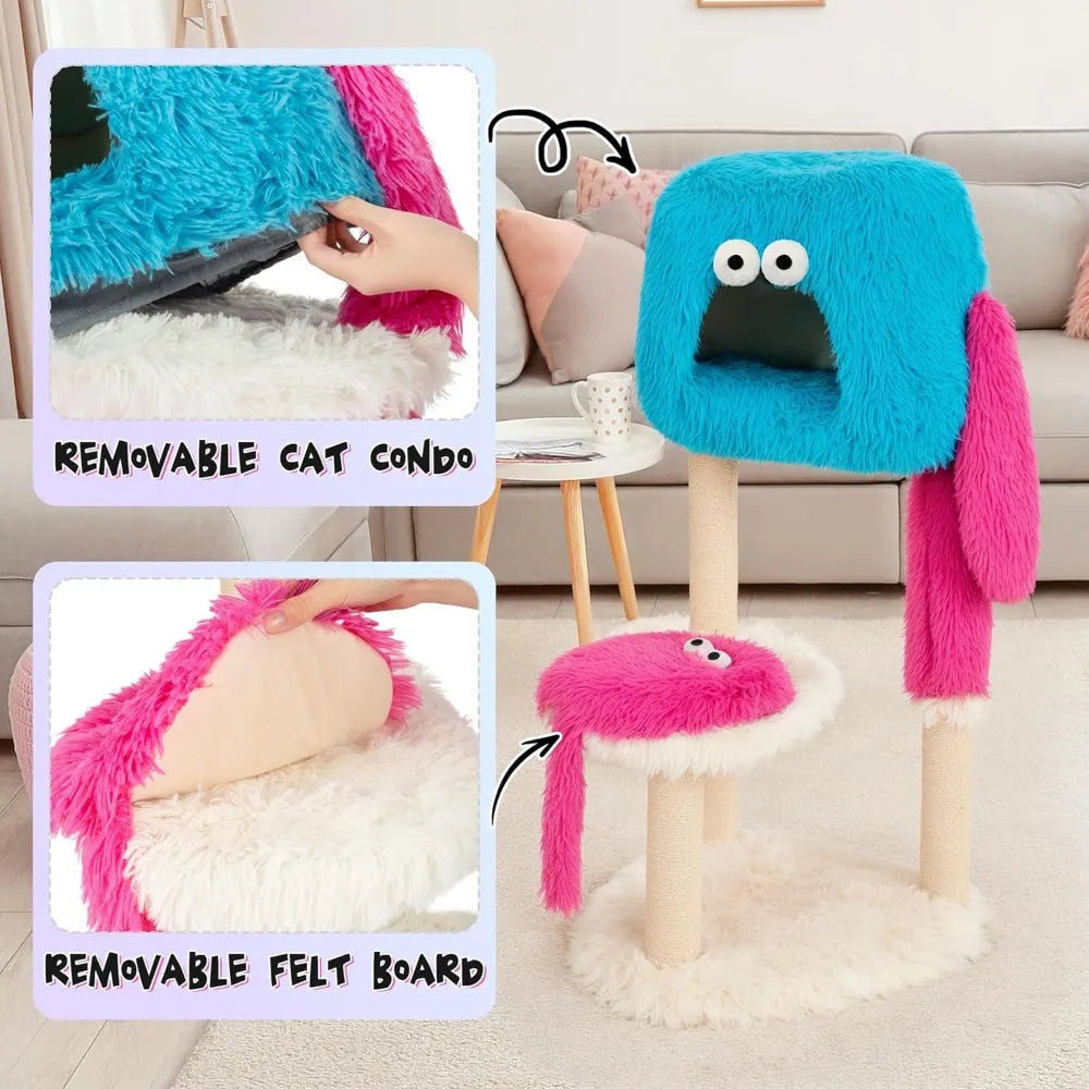 Kamabo Monster-Style Cat Tree With Multi-Level Platforms