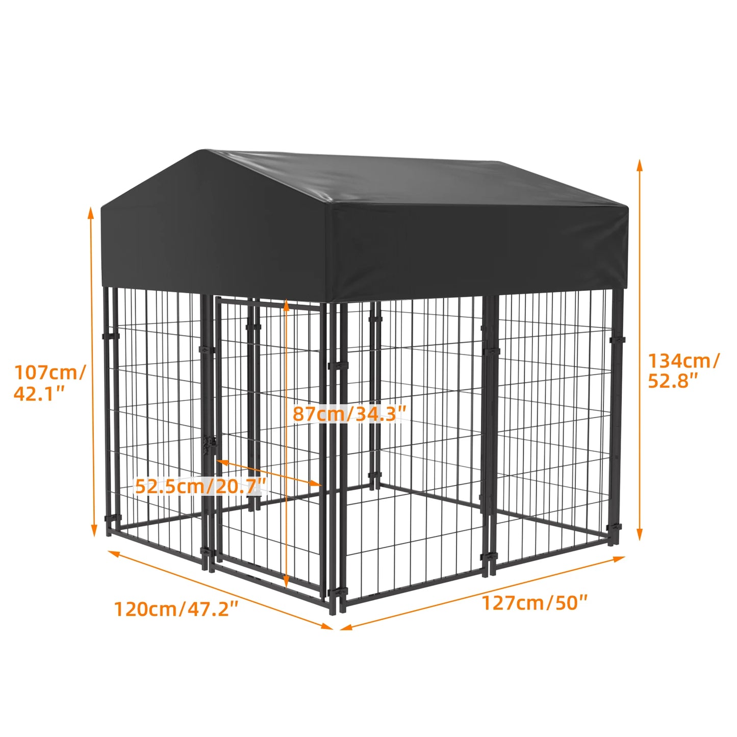 High-concerned Dog Cage Playpen With Roof
