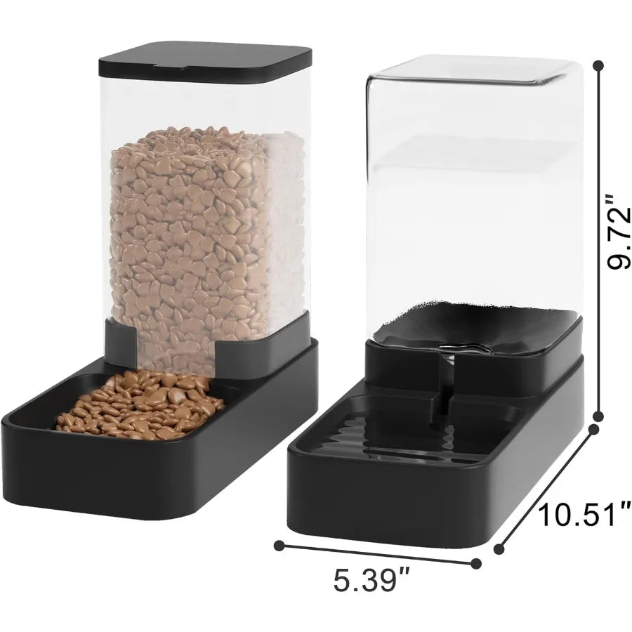 High-concerned Automatic Cat Feeder And Water Dispenser Set