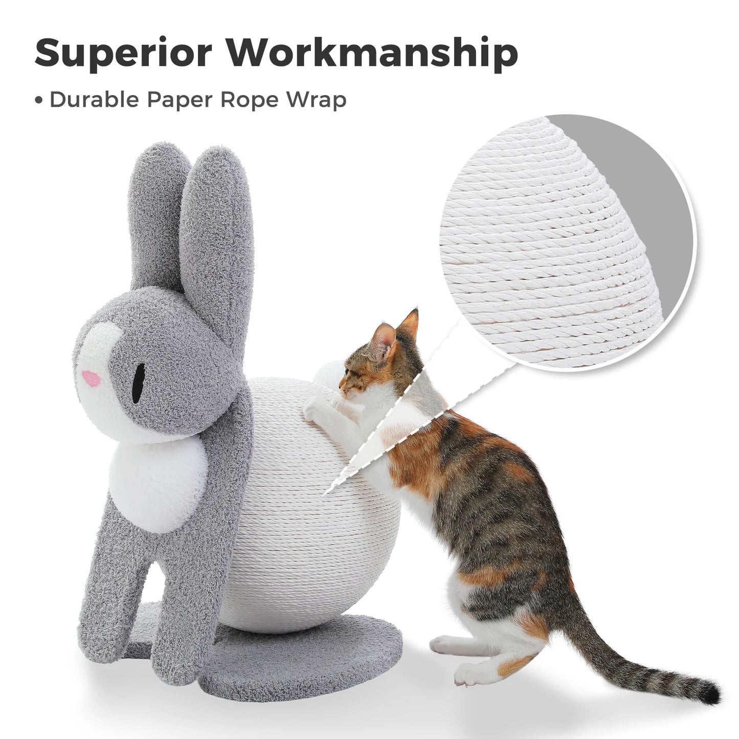 PAWZ Road Indoor Cat Scratching Post With Paper Rope