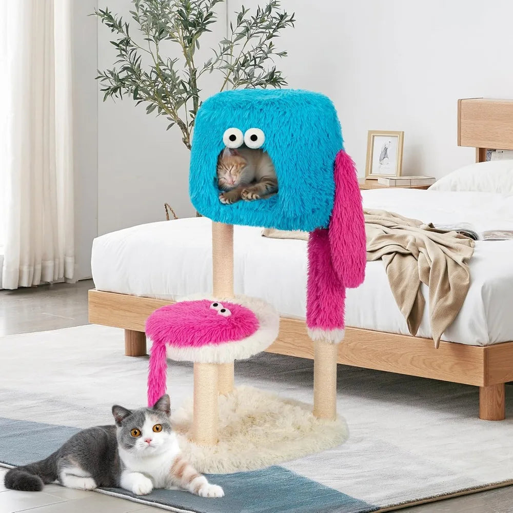 Kamabo Monster-Style Cat Tree With Multi-Level Platforms