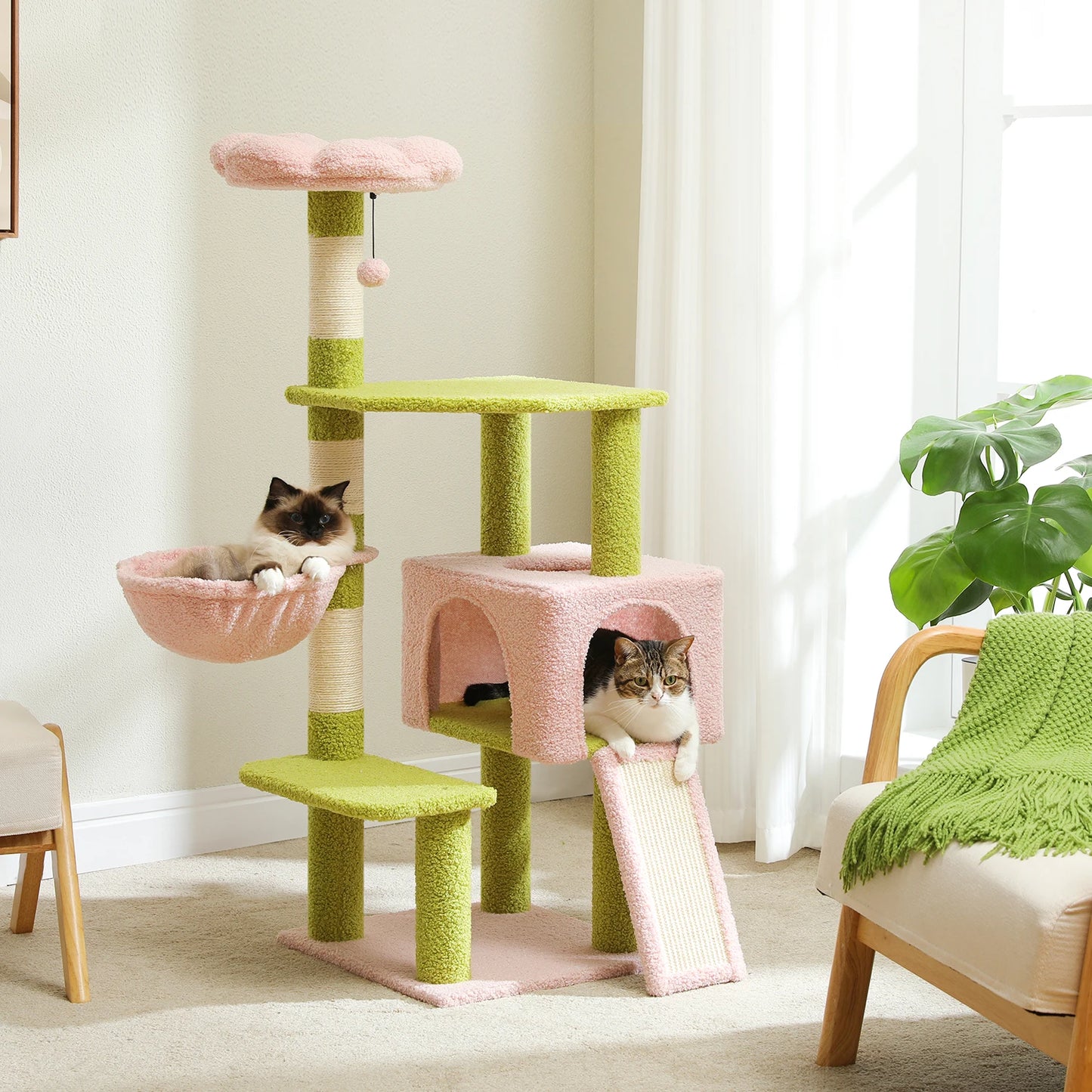PAWZ Road Flower Cat Tree Multi Level Scratching Posts