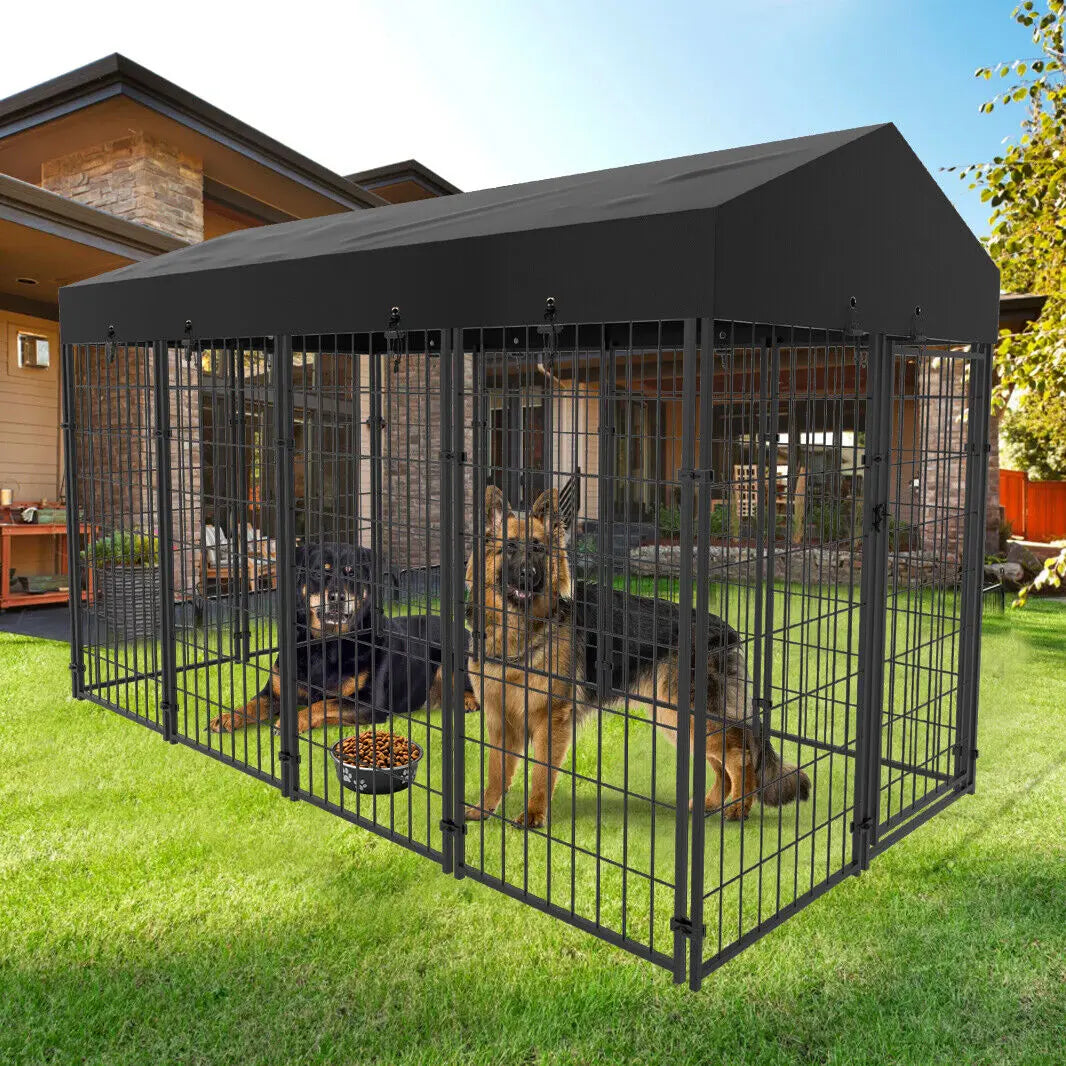 High-concerned Dog Cage Playpen With Roof