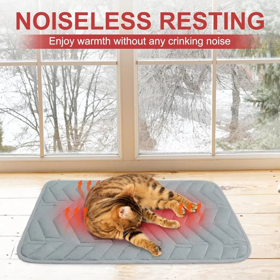 Self-Warming Pet Bed Mat for Cats and Dogs Indoor Outdoor