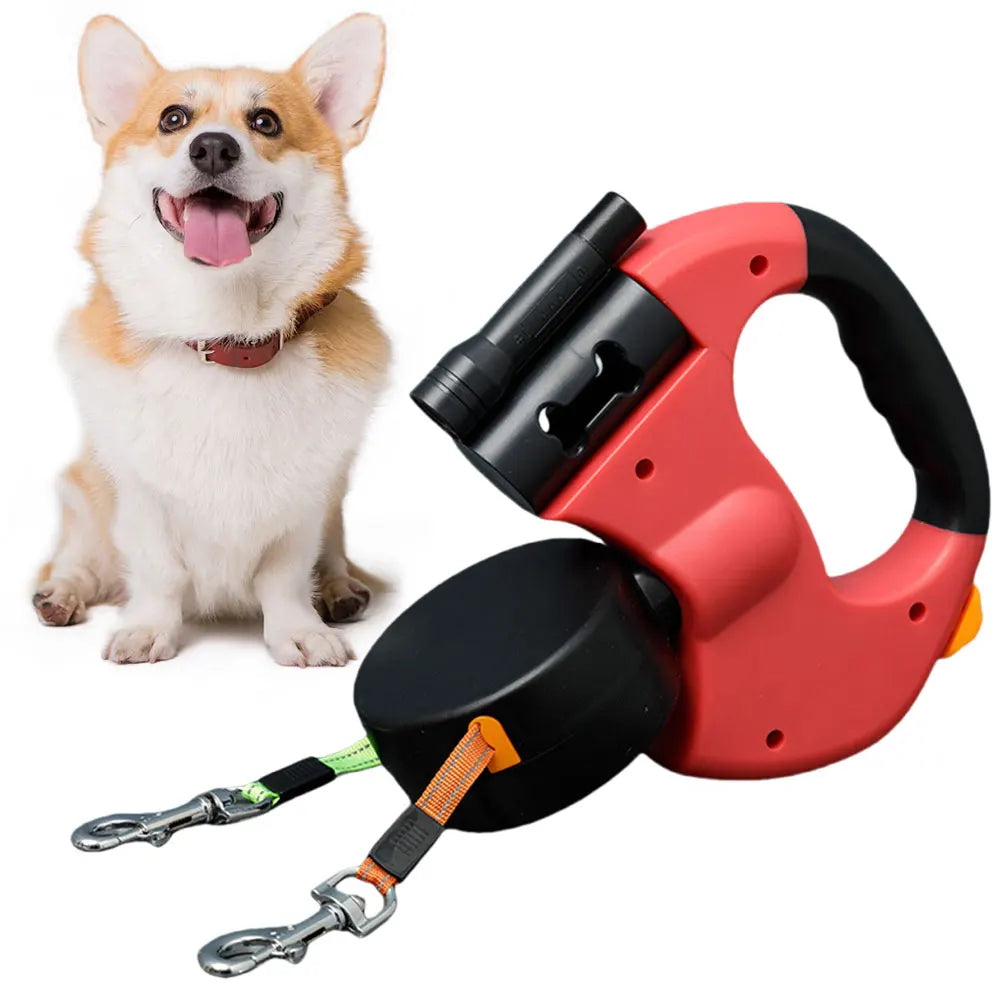 Alloet Double Headed Retractable Pet Leash for Dogs
