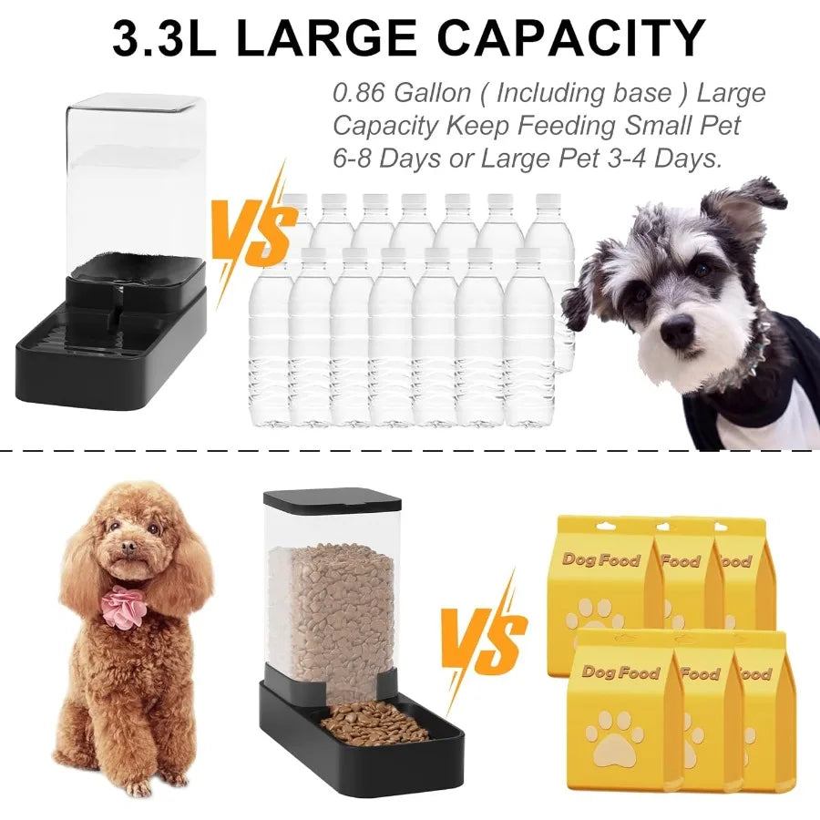 High-concerned Automatic Cat Feeder And Water Dispenser Set