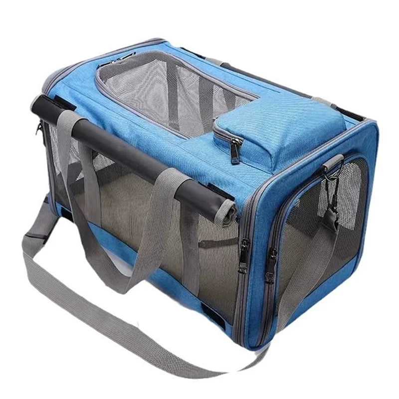 Breathable Portable Pet Carrier Bag Mesh Airline Approved Travel