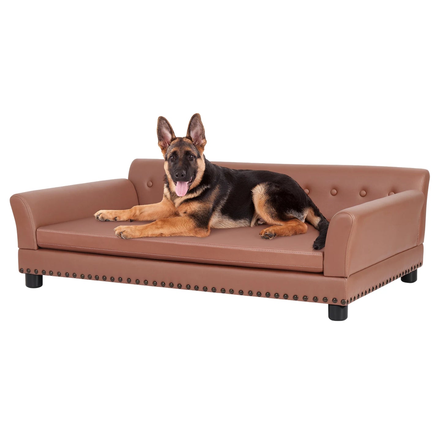 BINGOPAW Pet Sofa Dog Couch Puppy Bed Leather Cushion