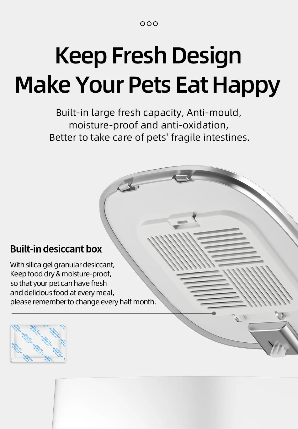 ROJECO Automatic Cat Feeder WiFi Smart Food Dispenser