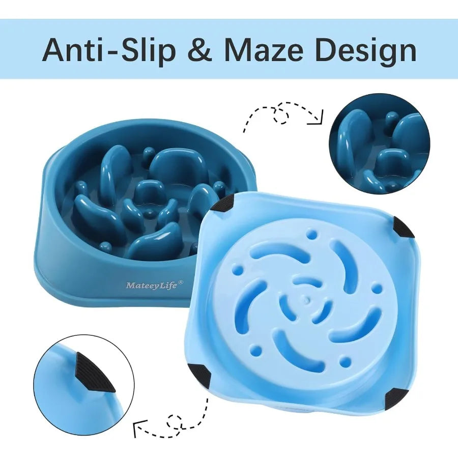High-concerned AntiChoking Puzzle Dog Bowls With Maze