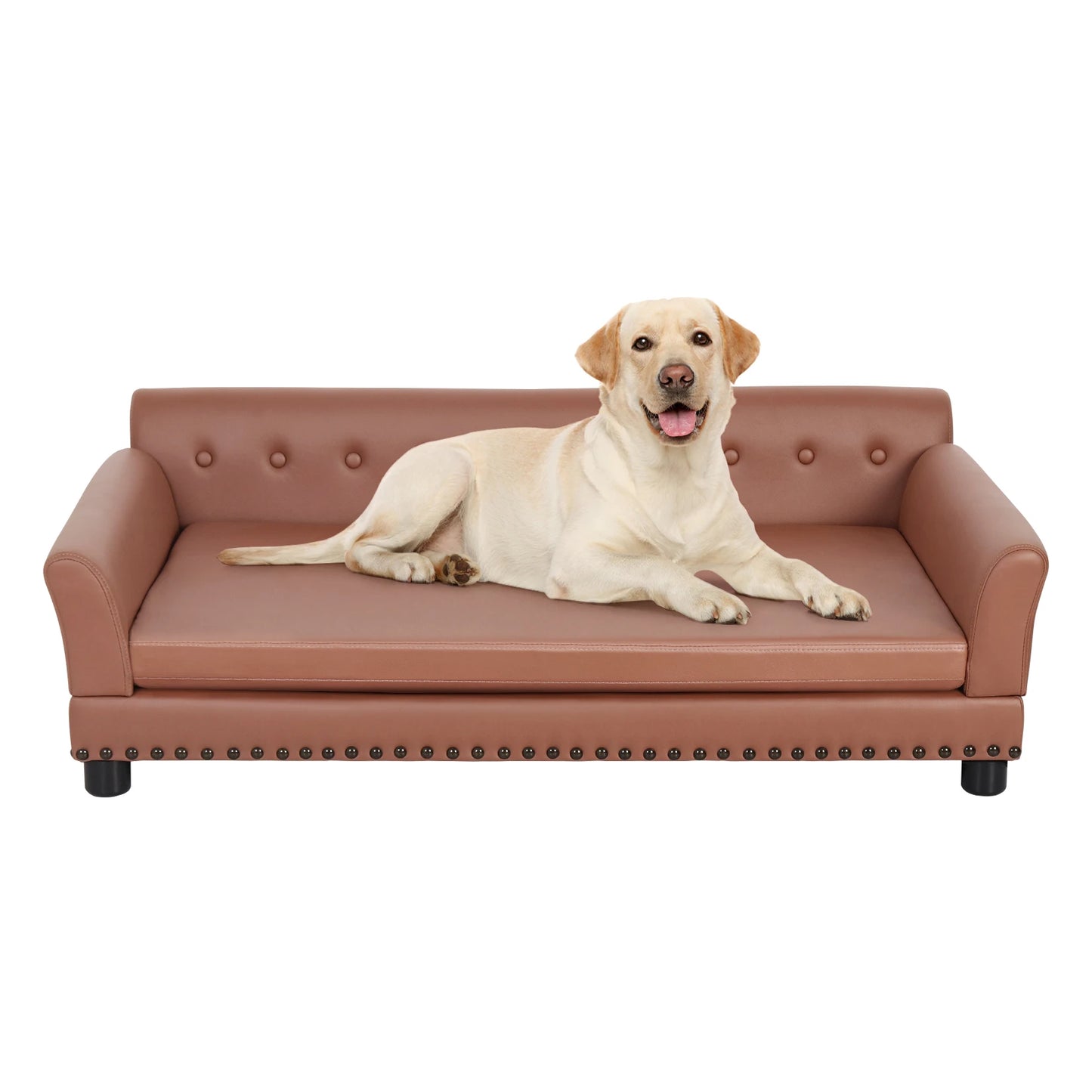 BINGOPAW Pet Sofa Dog Couch Puppy Bed Leather Cushion