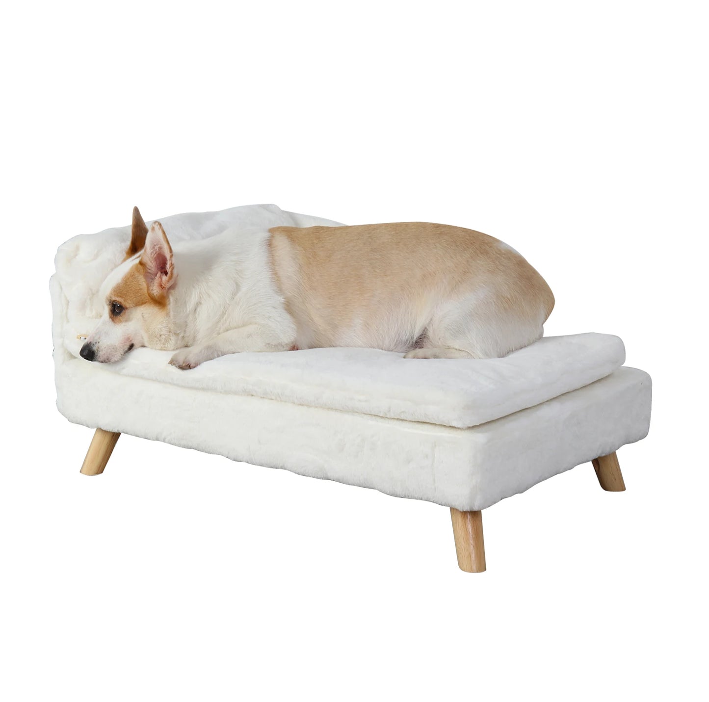 BINGOPAWCN Elevated Pet Bed Nordic Stool Bed With Waterproof Pad