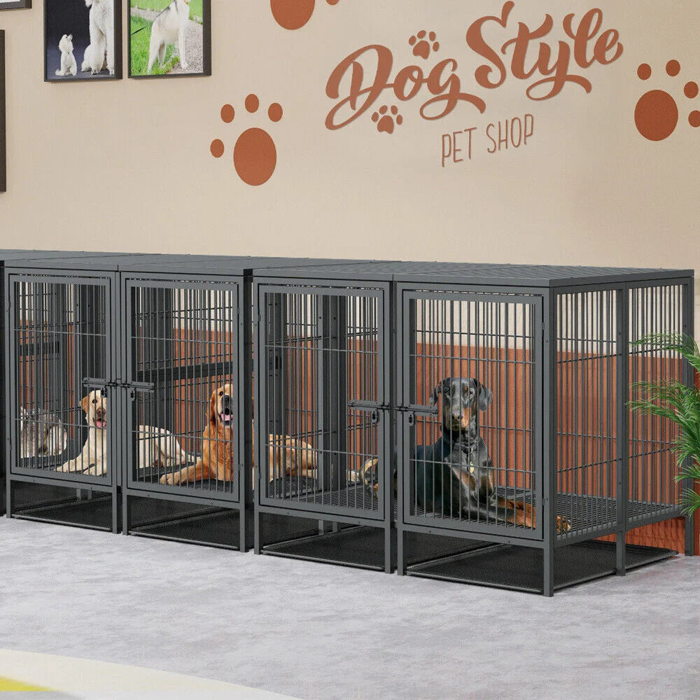 Borwarth Heavy Duty Dog Crate With Removable Divider Panel