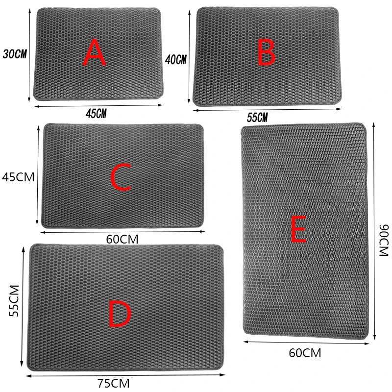 Cat Litter Mat Non Slip Double Layer Waterproof EVA