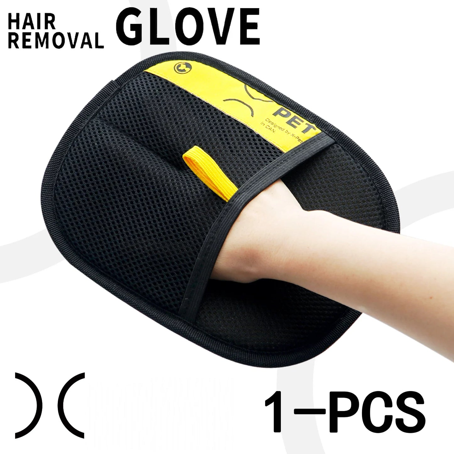 High-concerned Pet Hair Remover Gloves With 2-In-1 Lint Roller