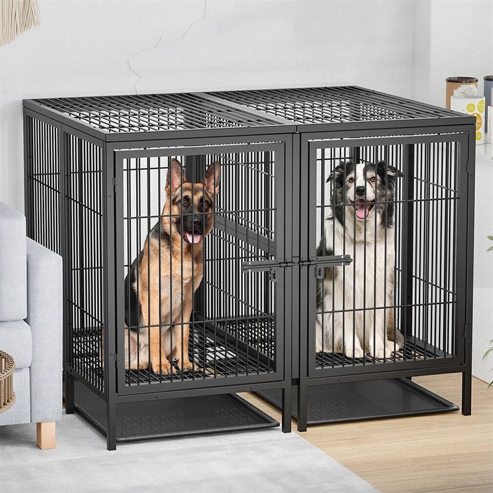 Borwarth Heavy Duty Dog Crate With Removable Divider Panel