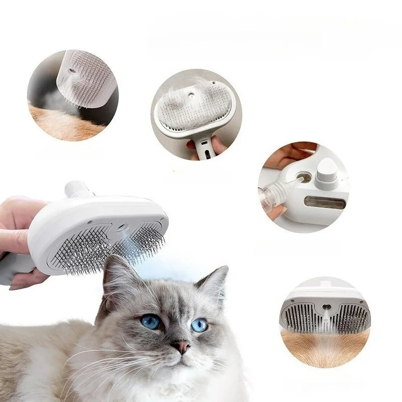 Choice Pet Comb Steam Massage Brush 3in1 USB Spray Brush