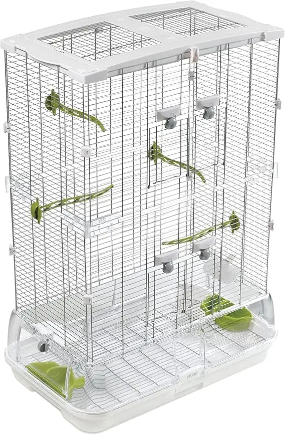 Vertical Aviary for Small Birds Indoor Iron Cage Habitat