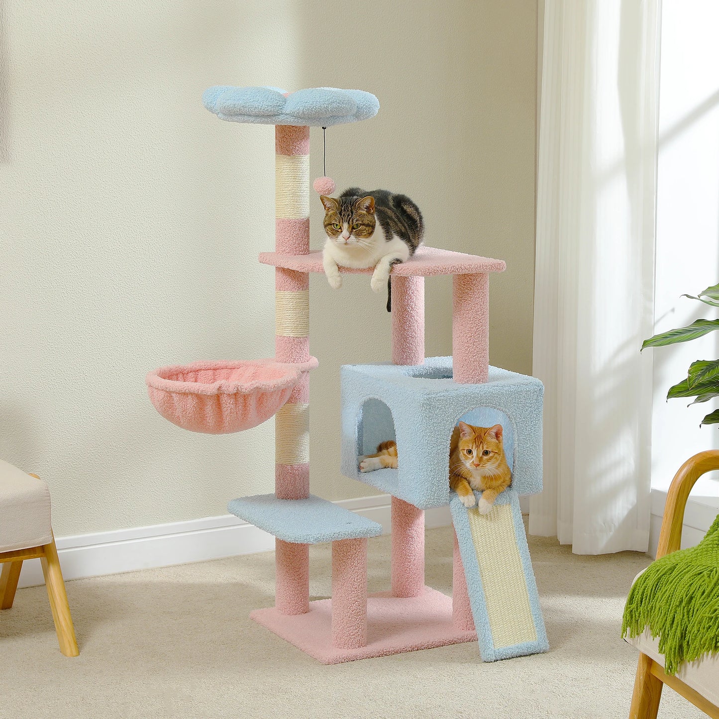 PAWZ Road Flower Cat Tree Multi Level Scratching Posts