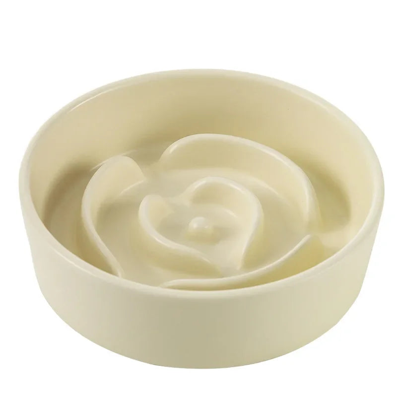 Ceramic Slow Feeder Pet Bowl for Dogs and Cats Universal