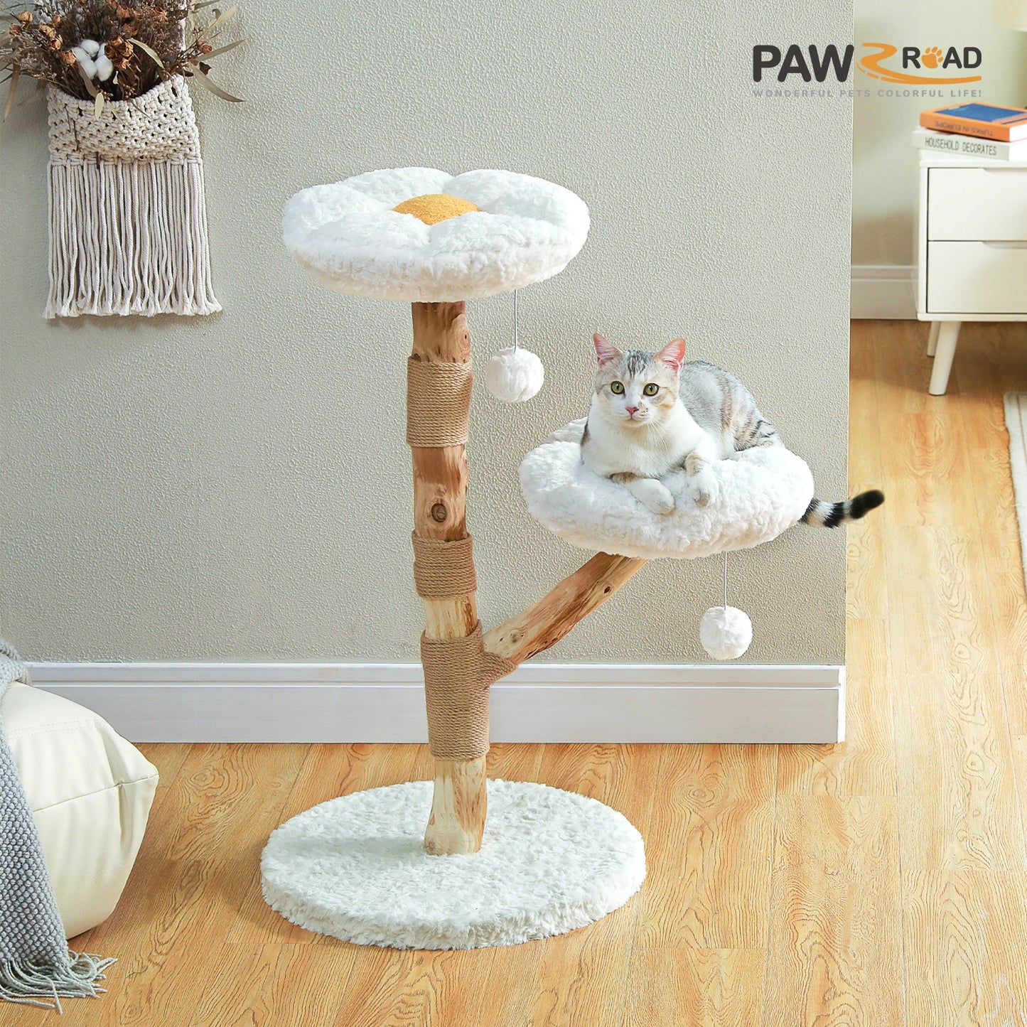 PAWZ Road Flower Cat Tree with Perches Scratching Post