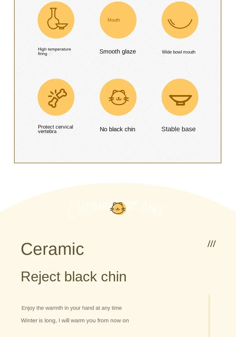 Ceramic Slow Feeder Pet Bowl for Dogs and Cats Universal