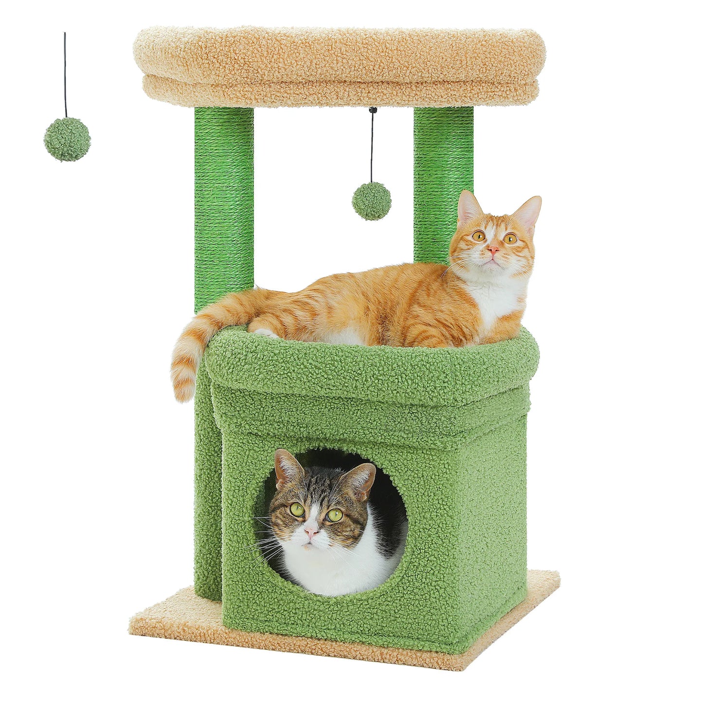 PEQULTICN Cat Tree Tower With Cozy Condo And Top Perch