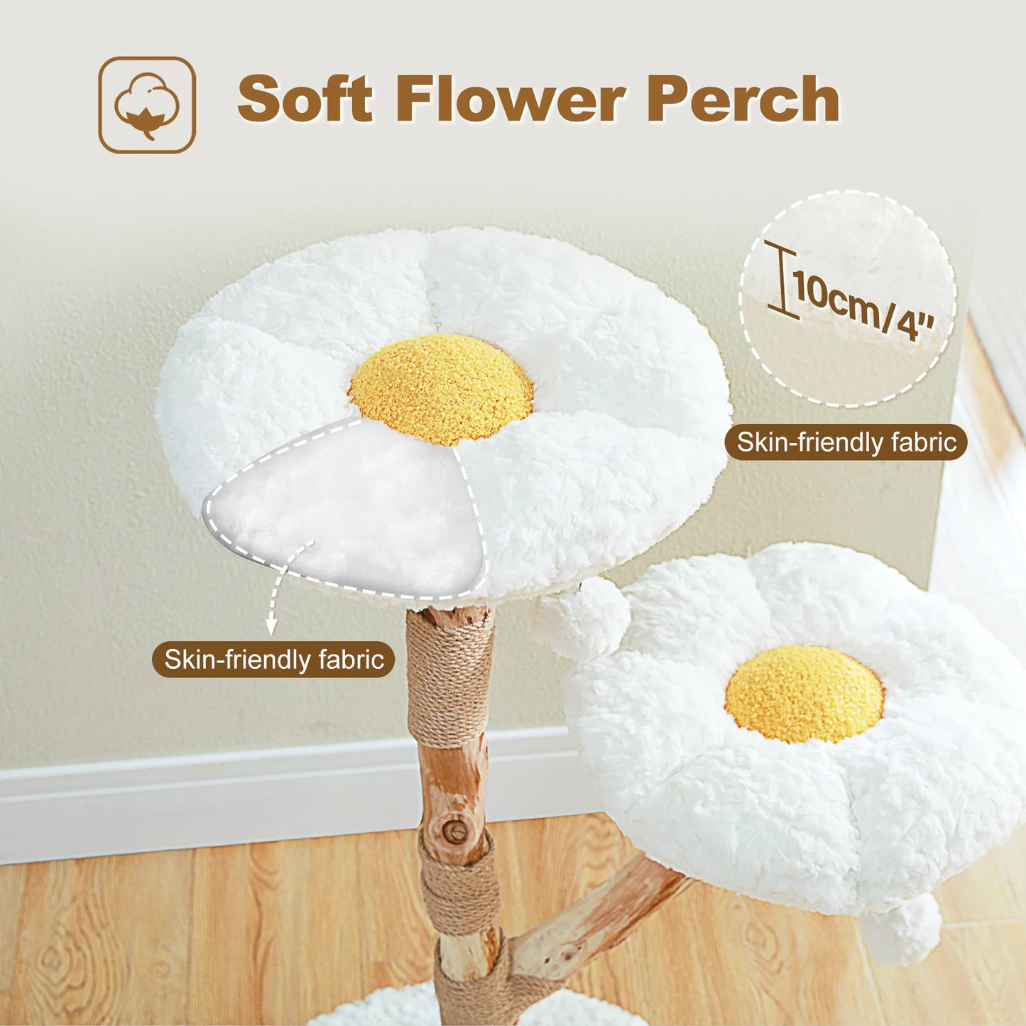 PAWZ Road Flower Cat Tree with Perches Scratching Post