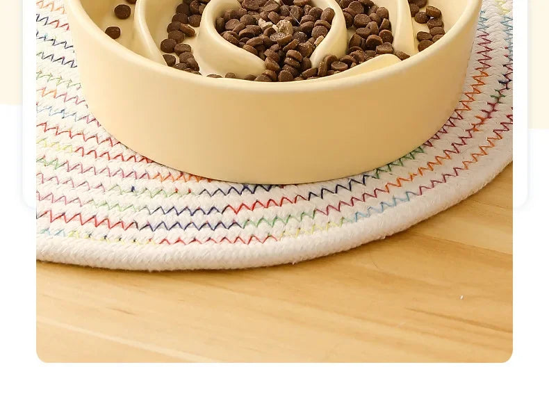 Ceramic Slow Feeder Pet Bowl for Dogs and Cats Universal