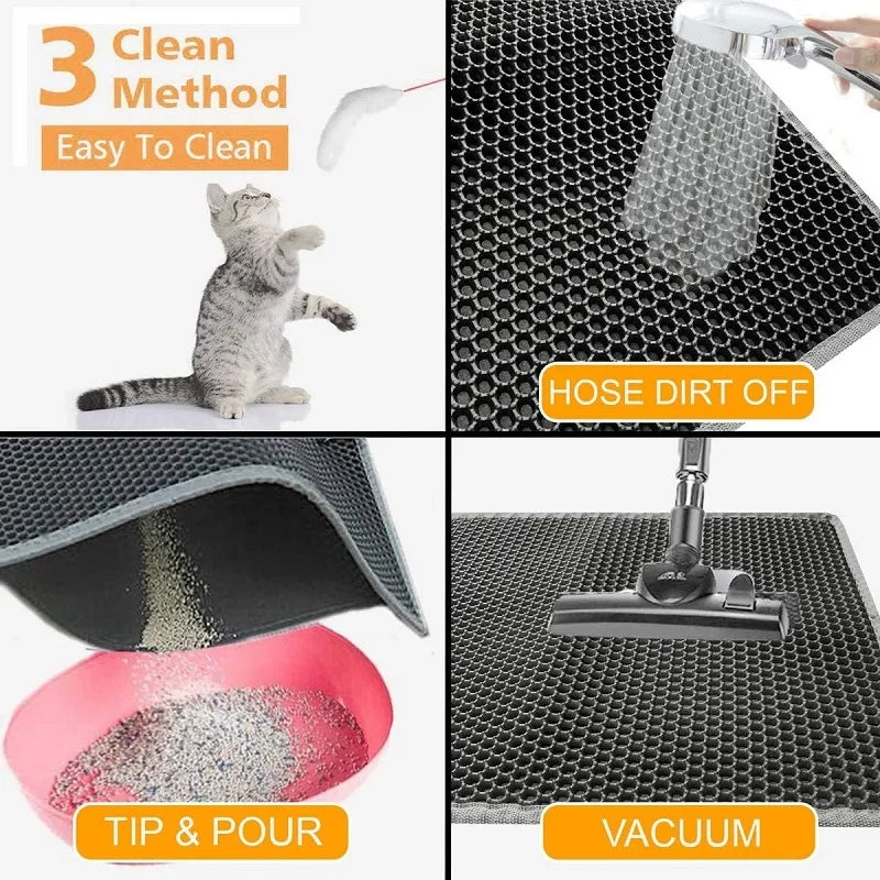 Cat Litter Mat Non Slip Double Layer Waterproof EVA