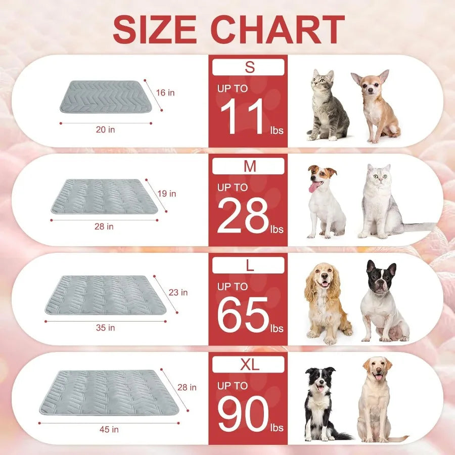 Self-Warming Pet Bed Mat for Cats and Dogs Indoor Outdoor