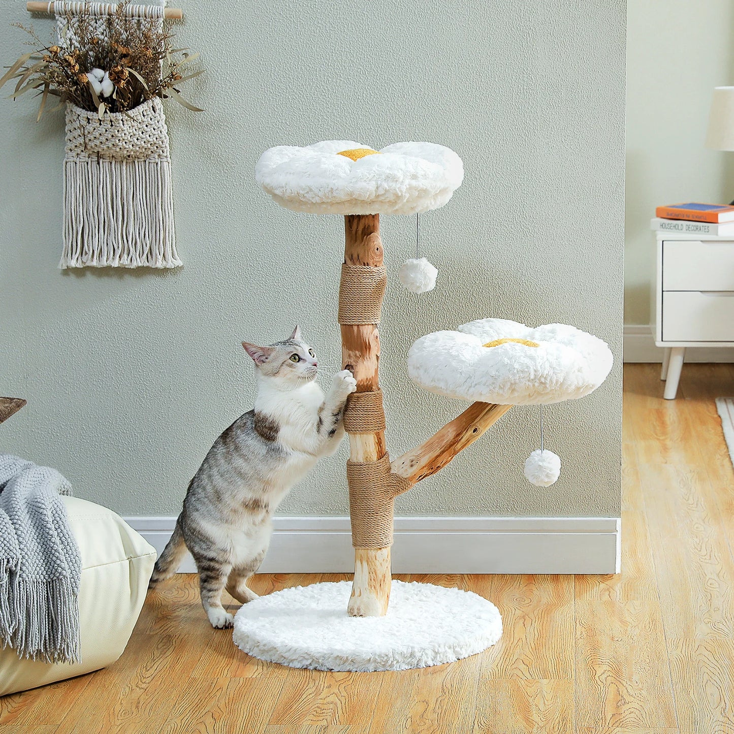 PAWZ Road Flower Cat Tree with Perches Scratching Post