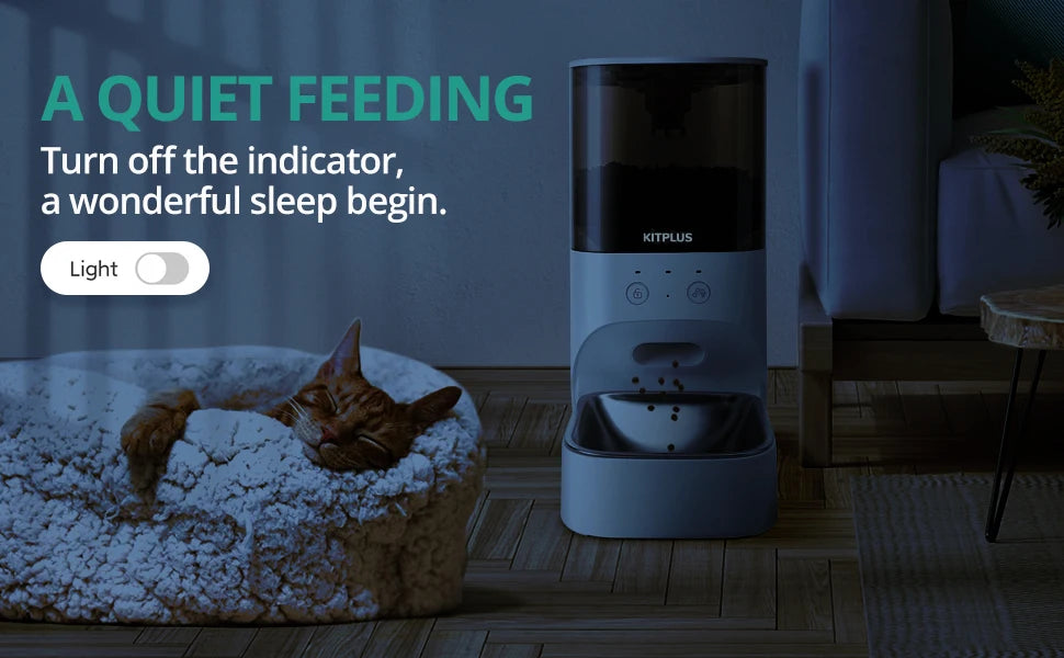 Automatic Cat Feeder With App Control And Lock Lid